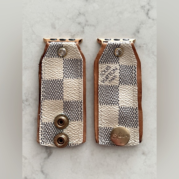 Spark*l Bands Louis Vuitton Damier Azur Bow Band, XS, Apple Watch Band 38/40mm - Picture 8 of 15